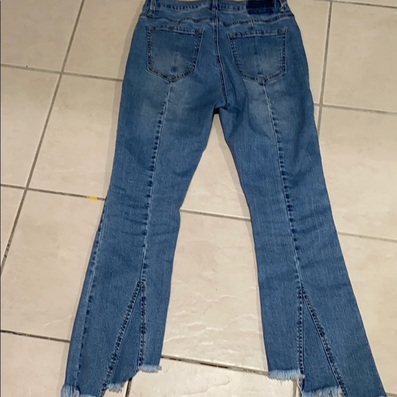 Forever 21 Distressed Ankle Jeans Jrs L - Picture 4 of 6